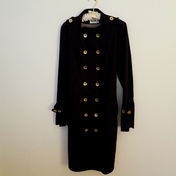 ALICE by Temperley Jackets & Blazers - ALICE BY TEMPERLEY NAVY TRENCHCOAT